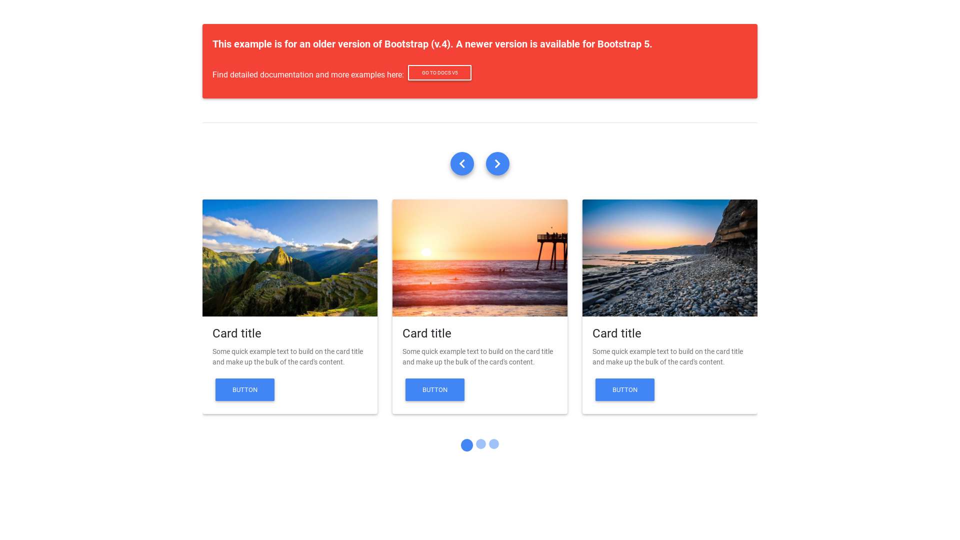 Bootstrap carousel multiple items - bootstrap helpers - Material Design for Bootstrap