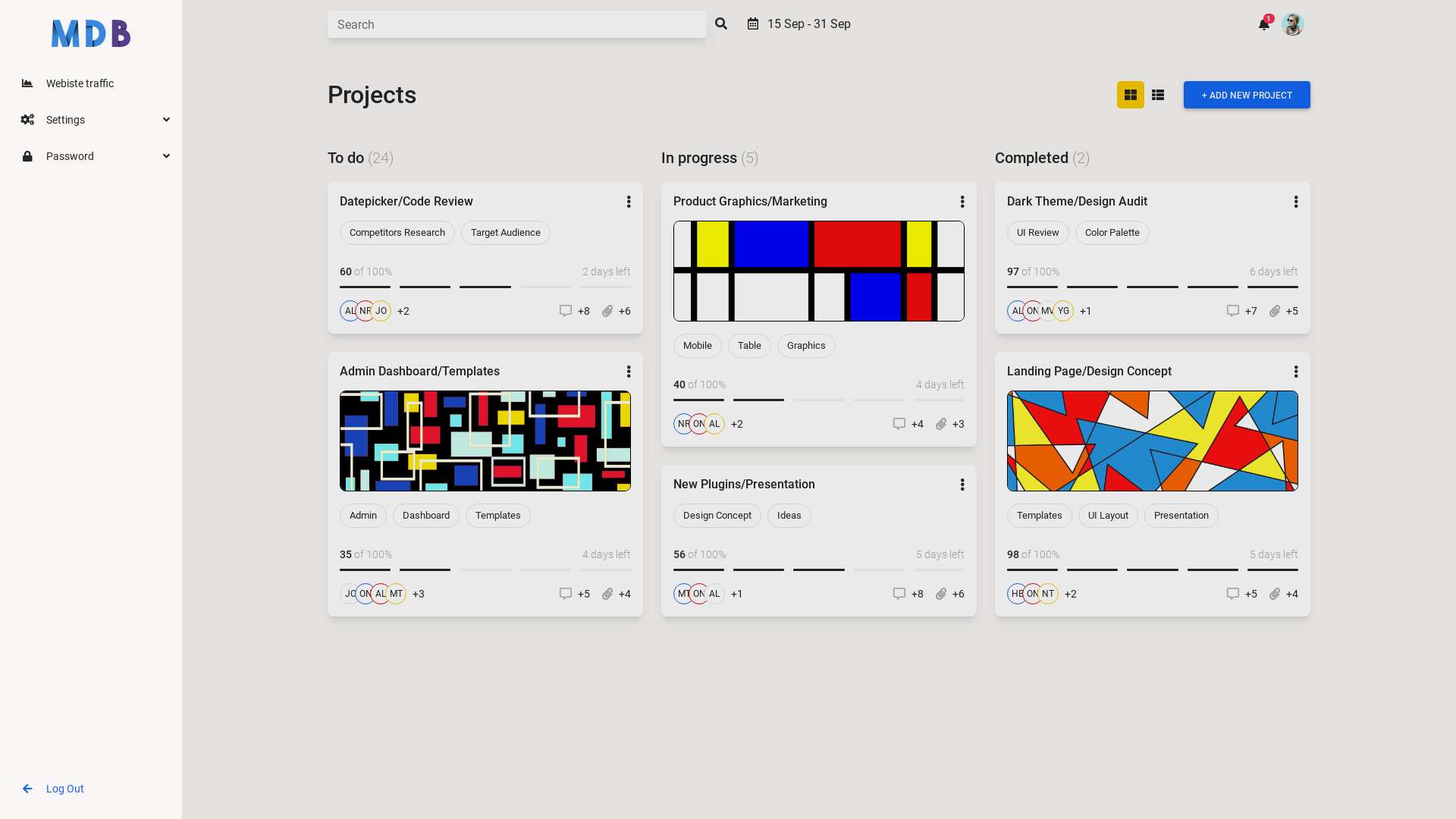 MDBootstrap Snippets - Material Design for Bootstrap