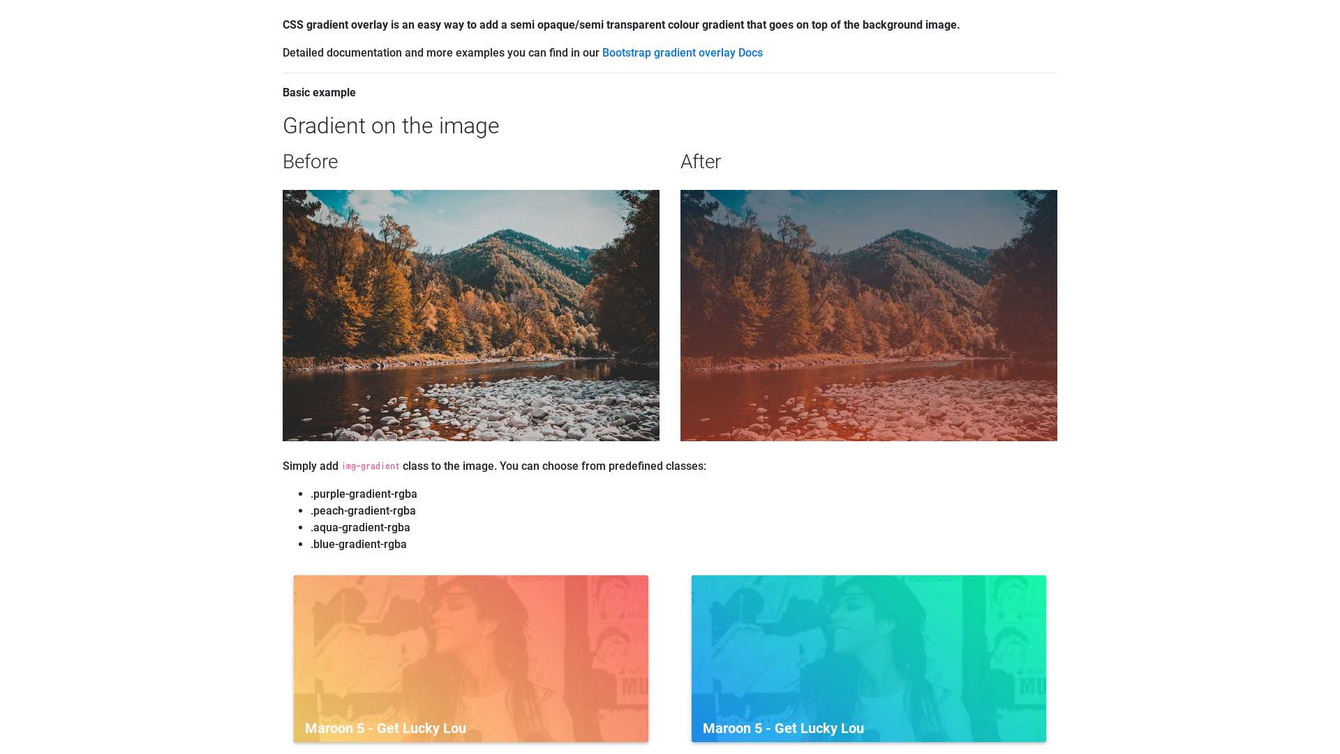 simple css color overlay for background images