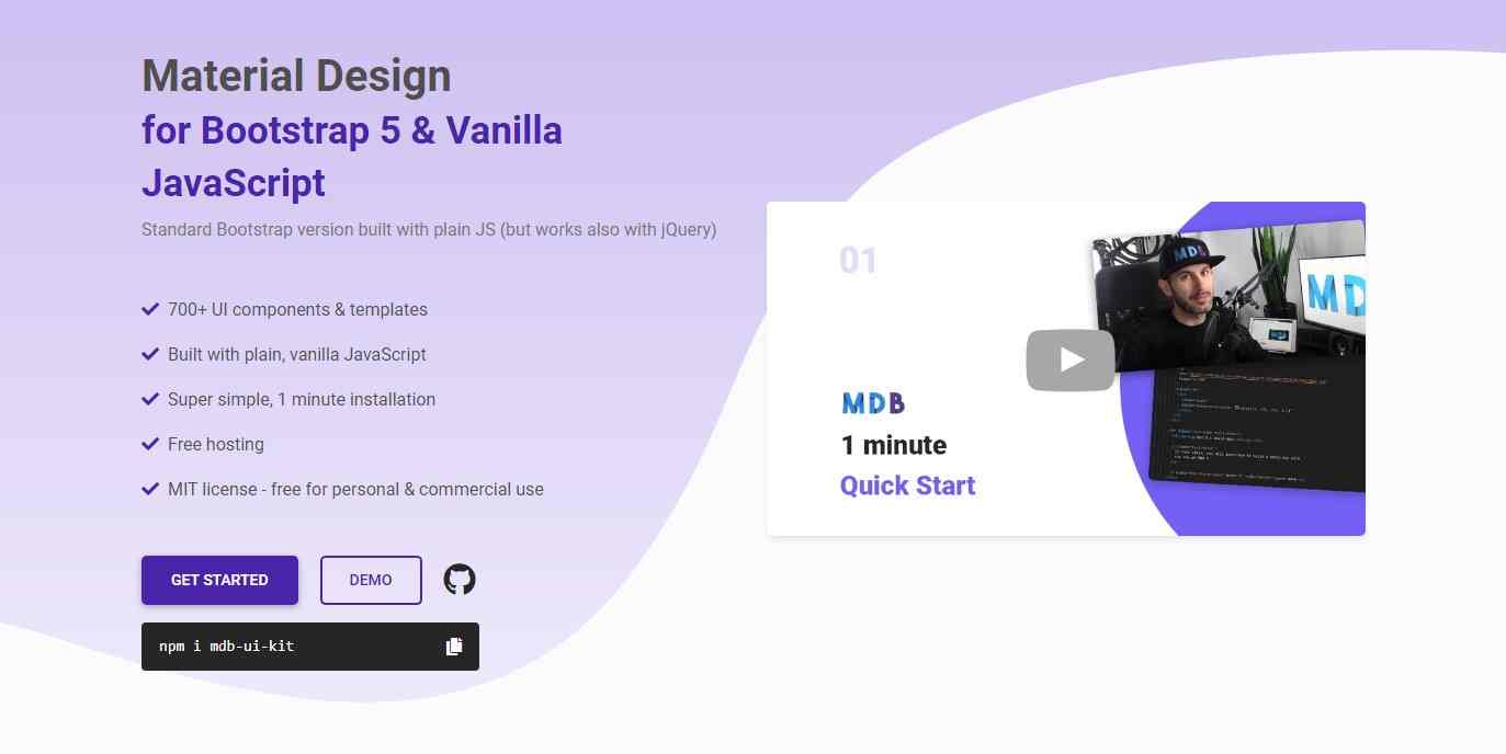 MD Bootstrap Snippets - best source of Bootstrap code examples & plugins