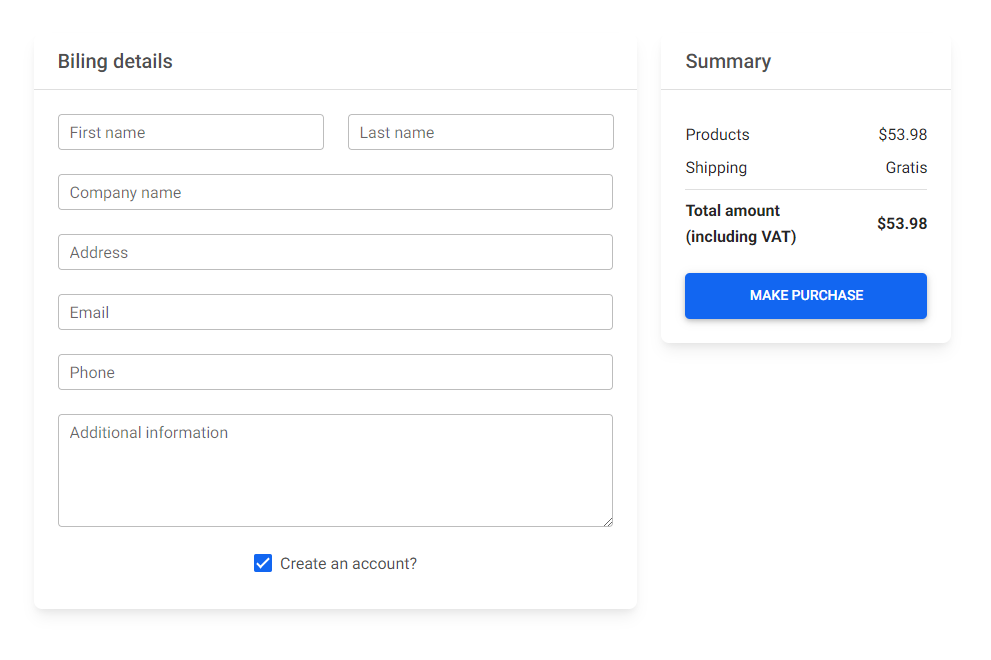 Package Bootstrap address form