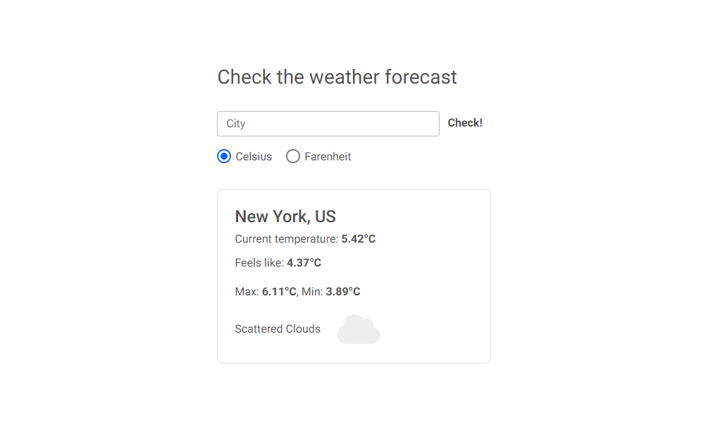 React Bootstrap 5 Weather