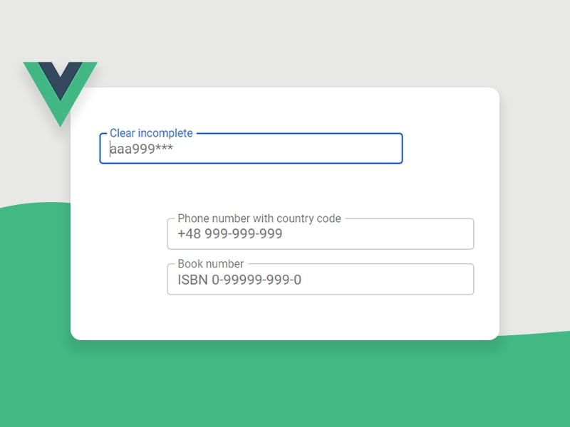 Vue Input Mask Bootstrap