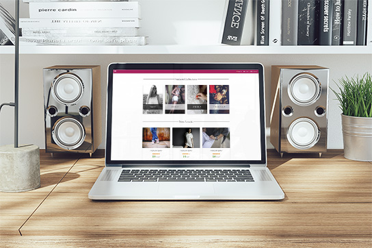 MDB website displayed on laptop