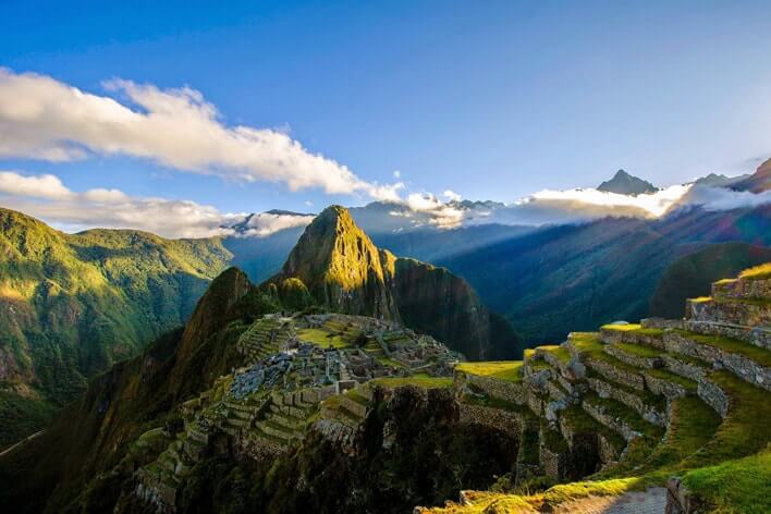 View on mountains from mountain top.