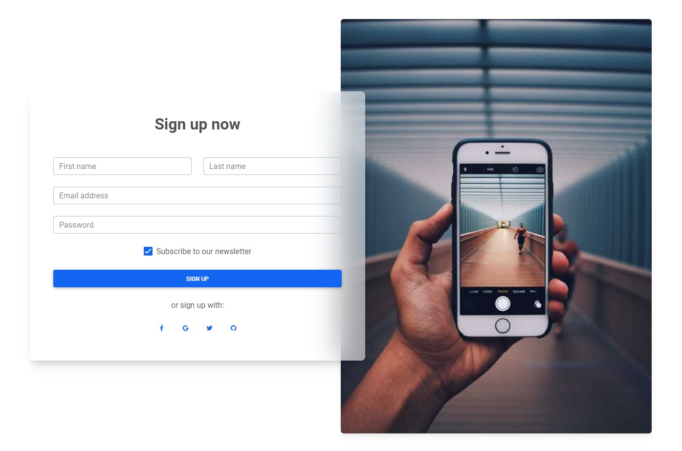 Bootstrap Sign Up Form