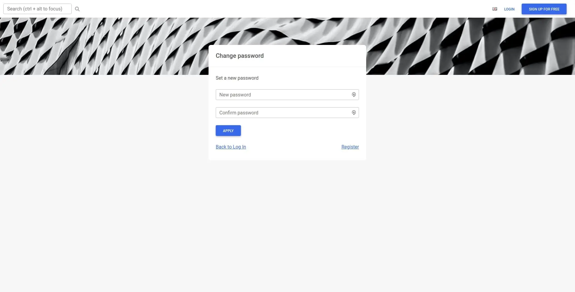 Bootstrap 5 Change password page