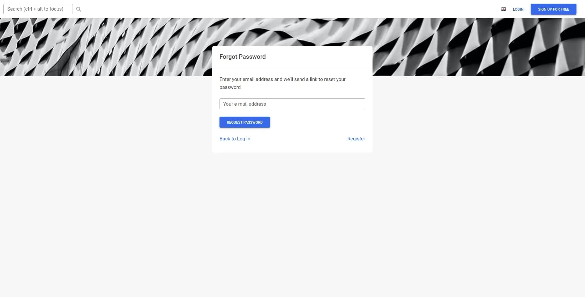 Bootstrap 5 Forgot password page