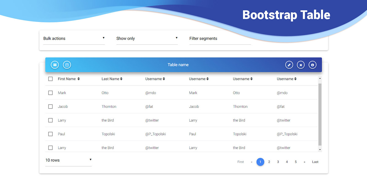 reference jquery form & Bootstrap advanced Basic examples & Table tutorial.