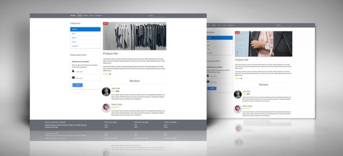 Free Bootstrap Templates - responsive Material Design themes - Material ...