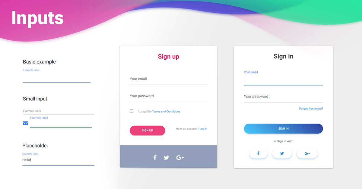 Bootstrap form design