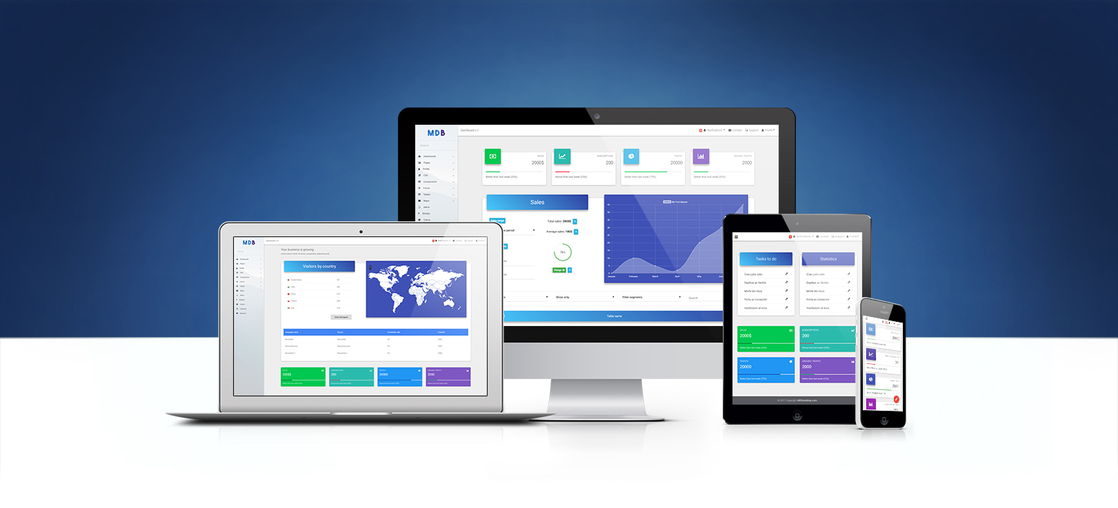 MDB Admin Template Pro (jQuery version)