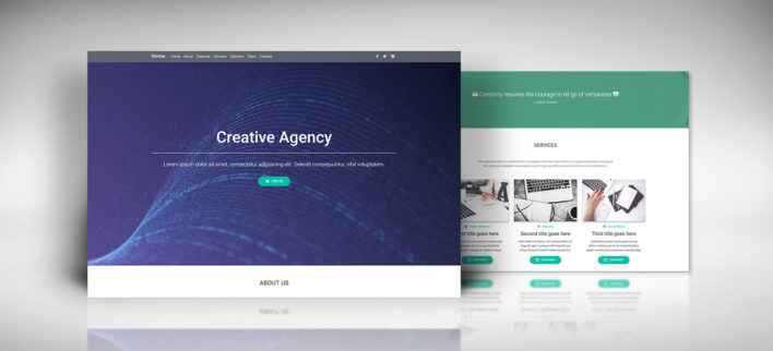 Creative Agency Landing Page for MDB Inspirations