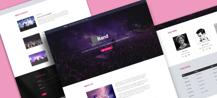 Bootstrap Band Landing Page