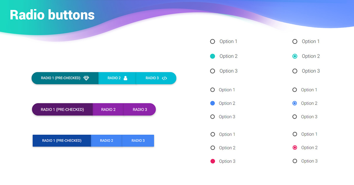 navbar layout examples Bootstrap Basic tutorial.  Radio &  Buttons