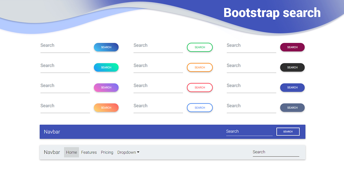 Bootstrap Search examples & tutorial. Basic & advanced usage